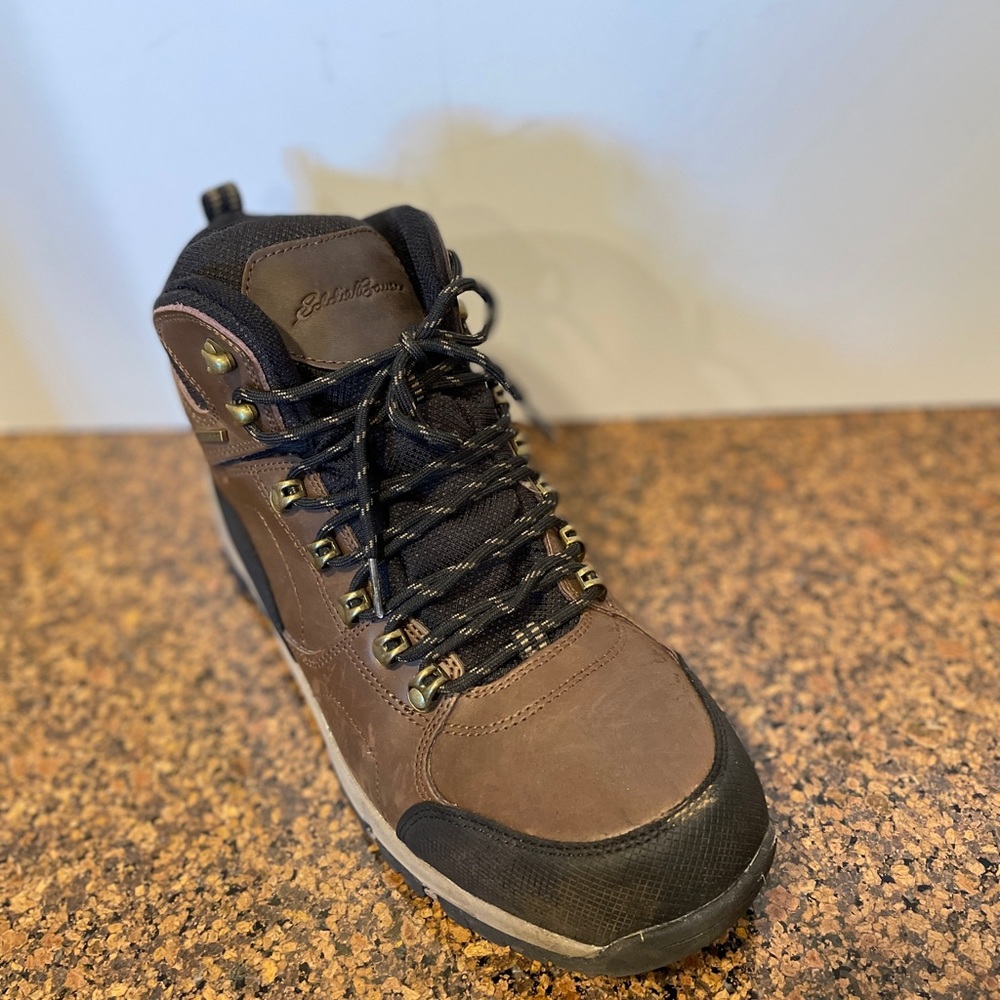 Men’s Eddie Bauer “Brad” Leather Hiking Boots SZ: 10.5 - Picture 2 of 10